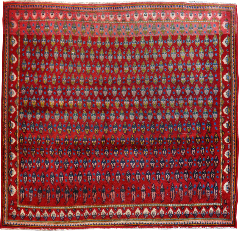 Vintage Persian Kashan Rug, No.21226 - Staging
