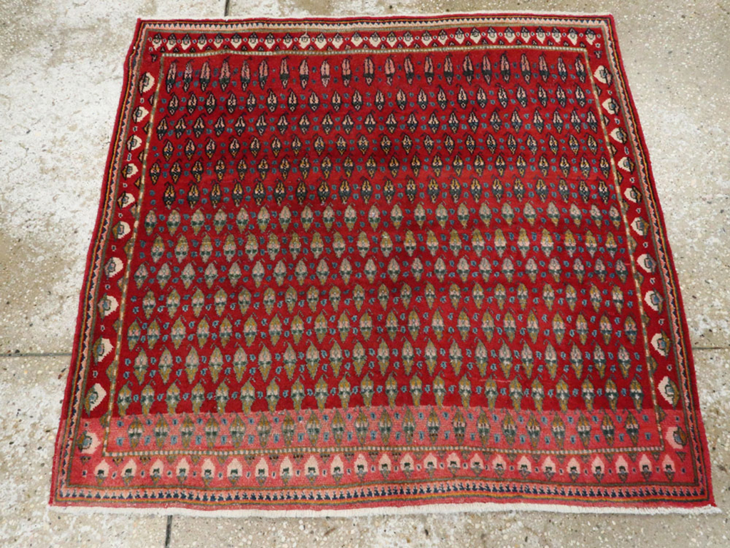 Vintage Persian Kashan Rug, No.21226 - Staging
