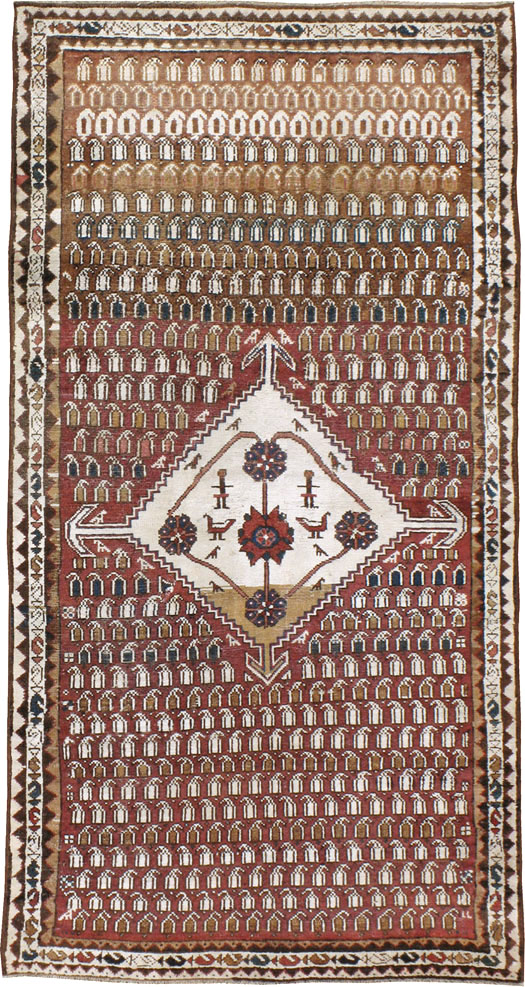 Vintage Persian Malayer Rug, No.21227 - Staging