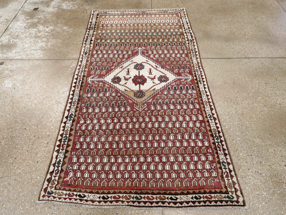 Vintage Persian Malayer Rug, No.21227 - Staging