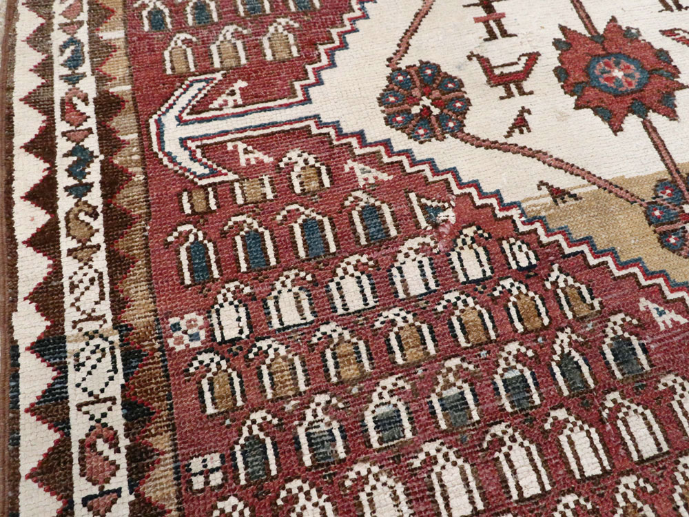 Vintage Persian Malayer Rug, No.21227 - Staging