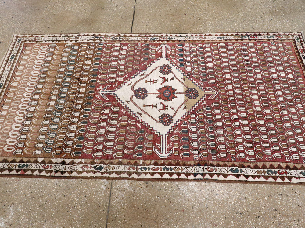 Vintage Persian Malayer Rug, No.21227 - Staging