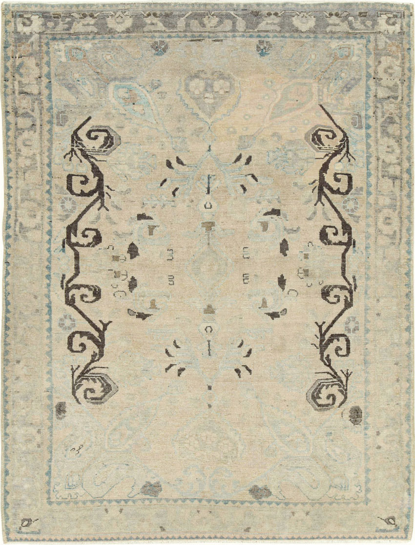 Vintage Persian Afshar Rug, No.21229 - Staging