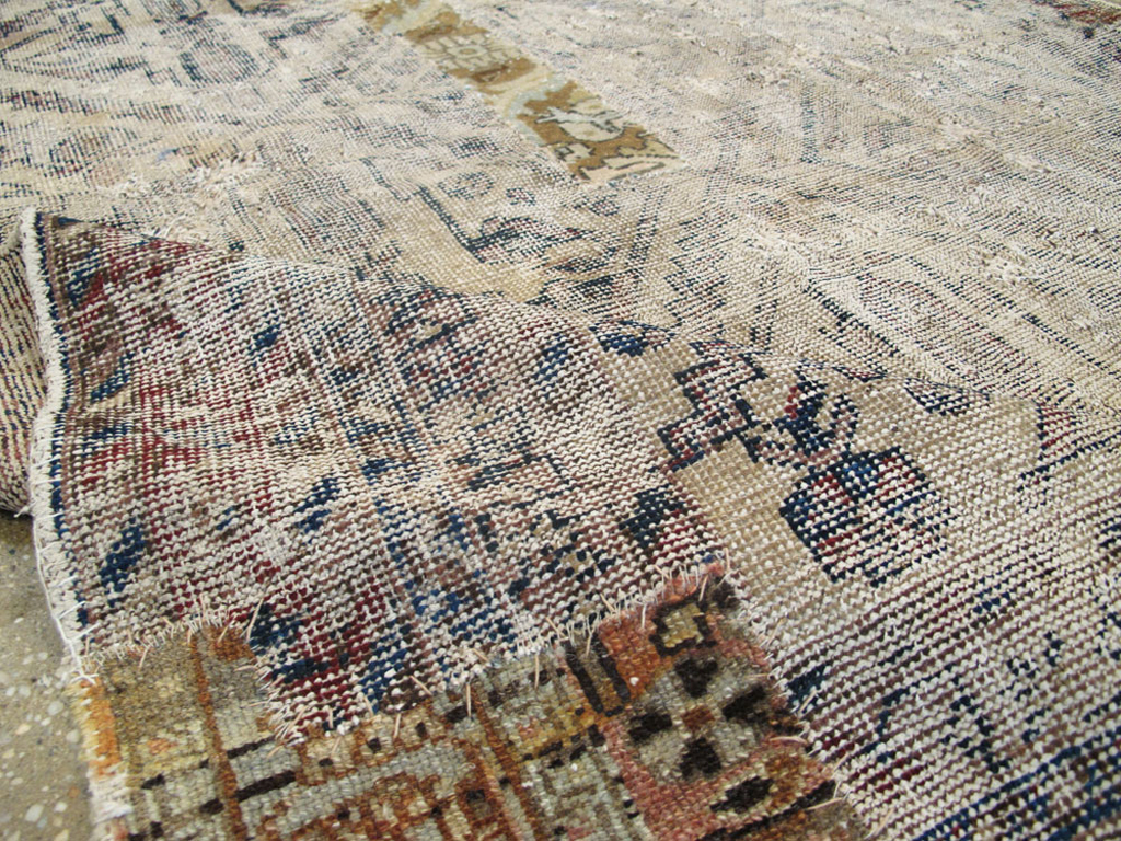 Antique Persian Afshar Rug, No.21235 - Staging