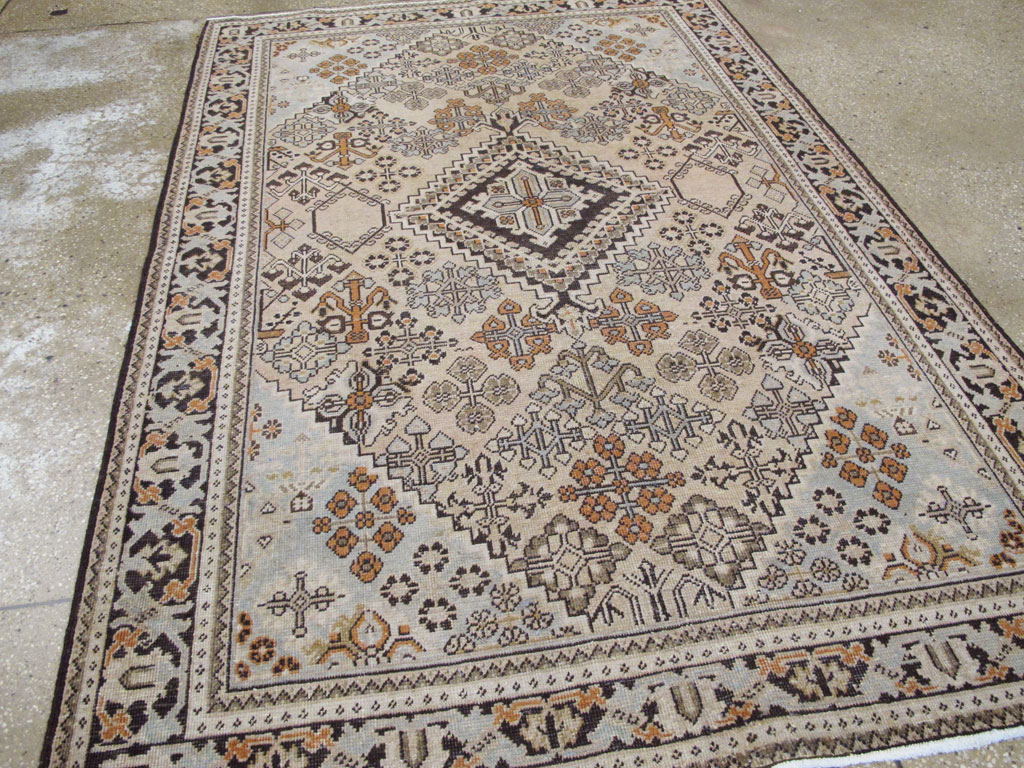 Vintage Persian Joshegan Rug (Pair: 1 of 2), No.21236 - Staging