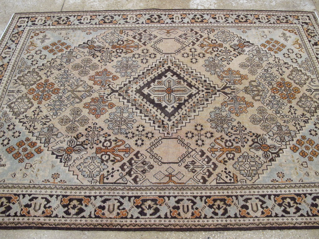 Vintage Persian Joshegan Rug (Pair: 1 of 2), No.21236 - Staging