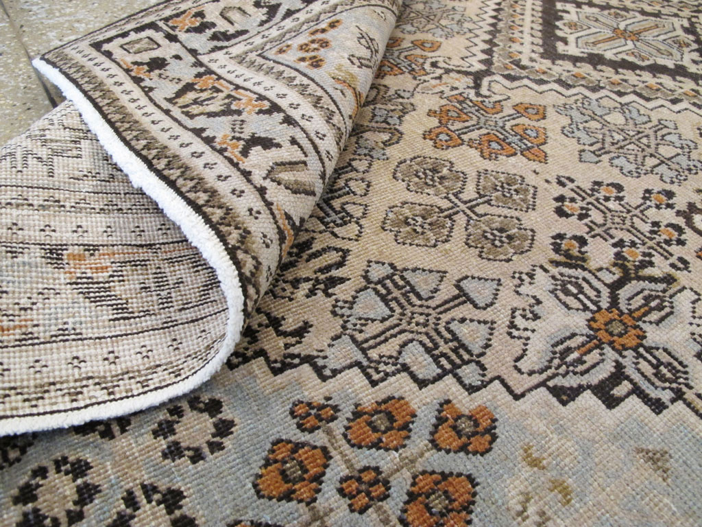 Vintage Persian Joshegan Rug (Pair: 1 of 2), No.21236 - Staging