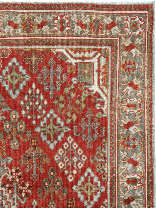 Vintage Persian Joshegan Rug, No.21237 - Staging