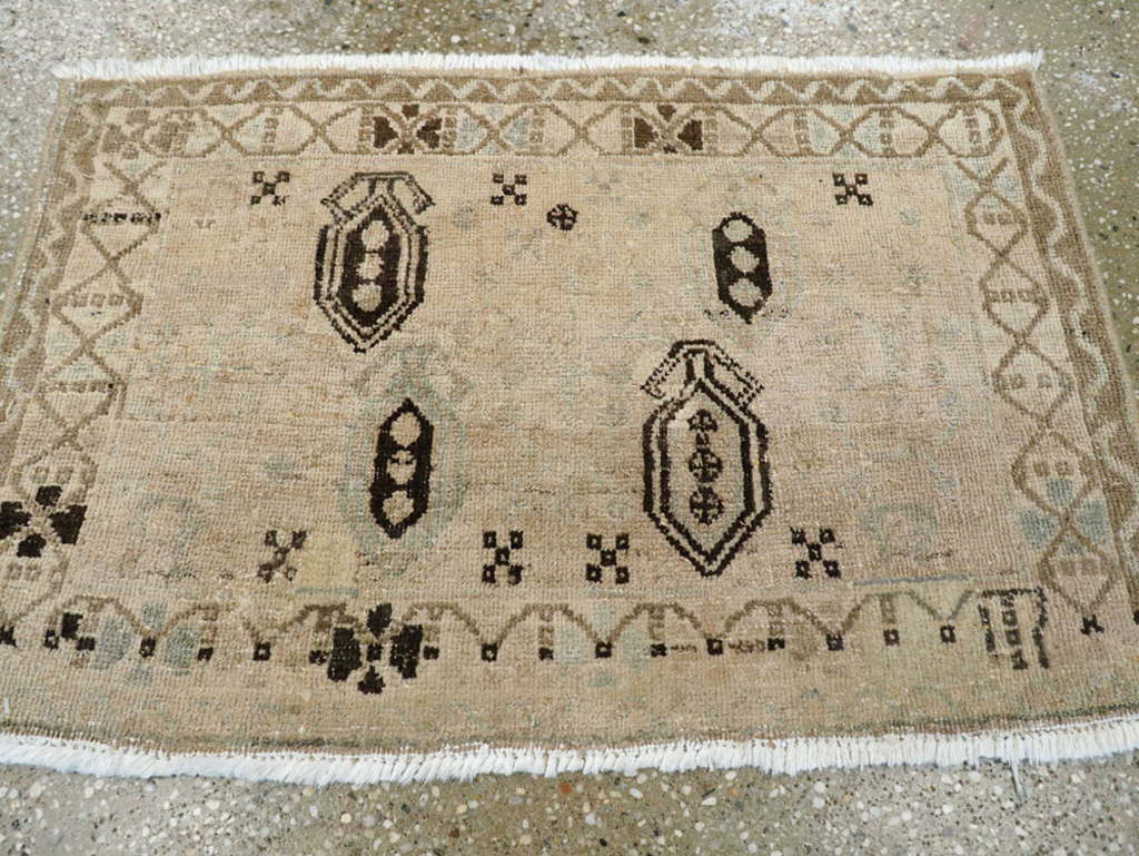 Vintage Persian Afshar Rug, No.21239 - Staging