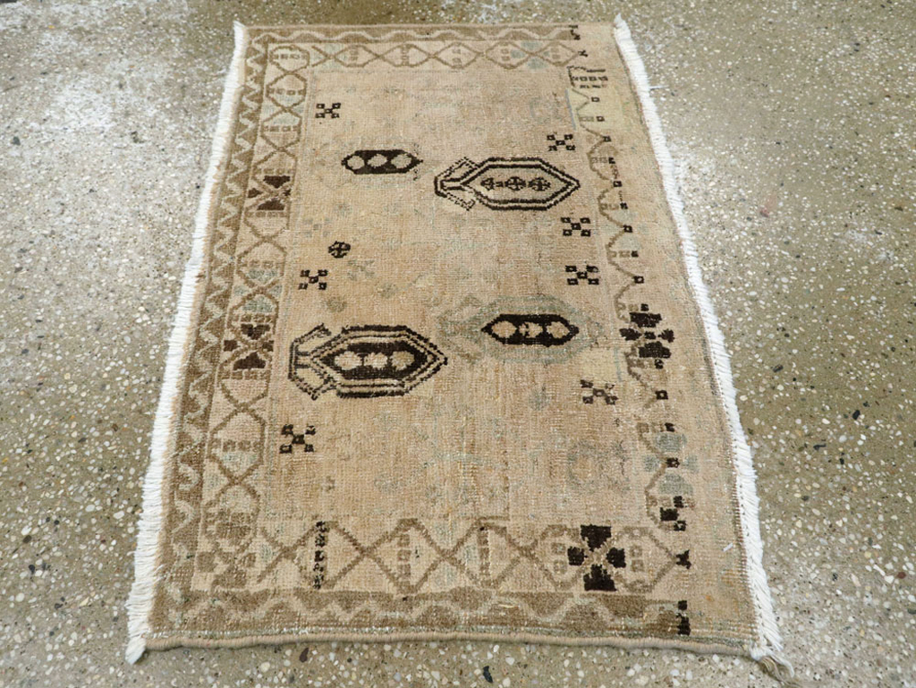 Vintage Persian Afshar Rug, No.21239 - Staging