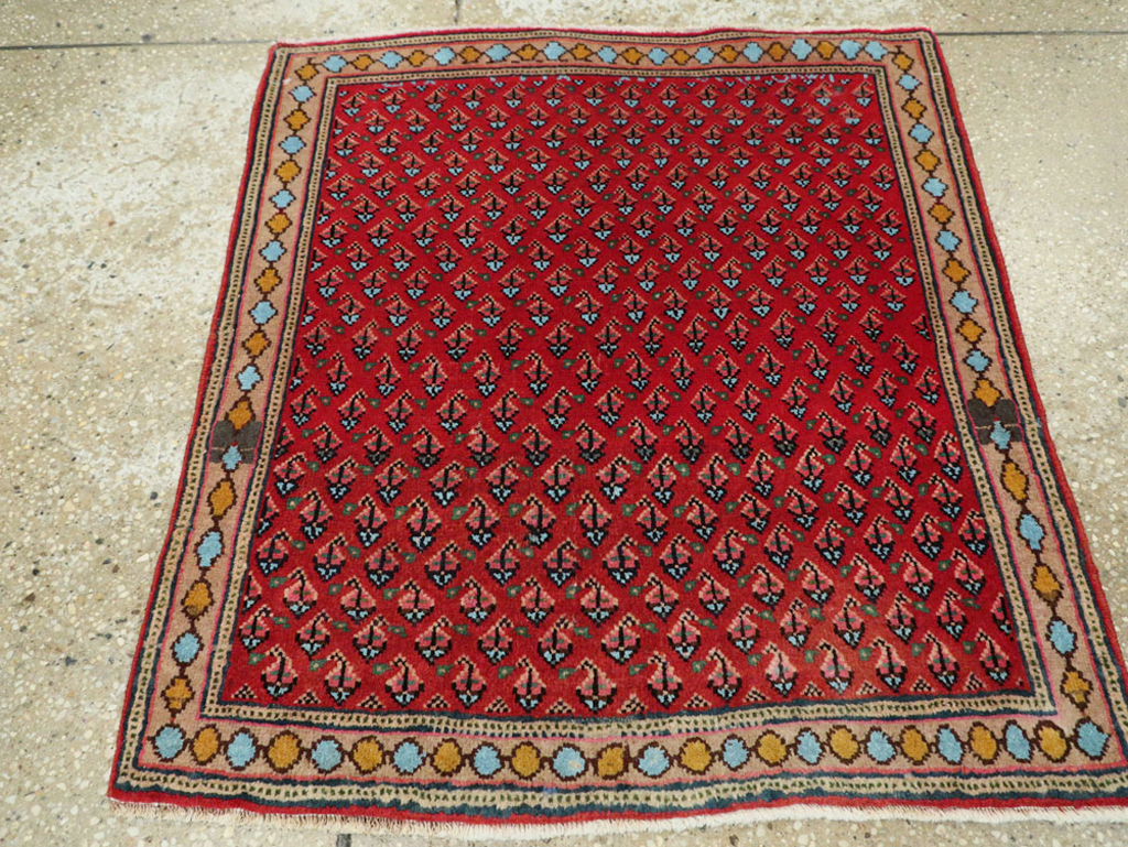 Vintage Persian Kashan Rug, No.21240 - Staging