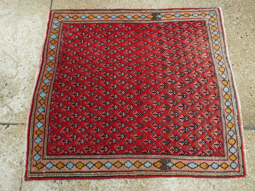Vintage Persian Kashan Rug, No.21240 - Staging