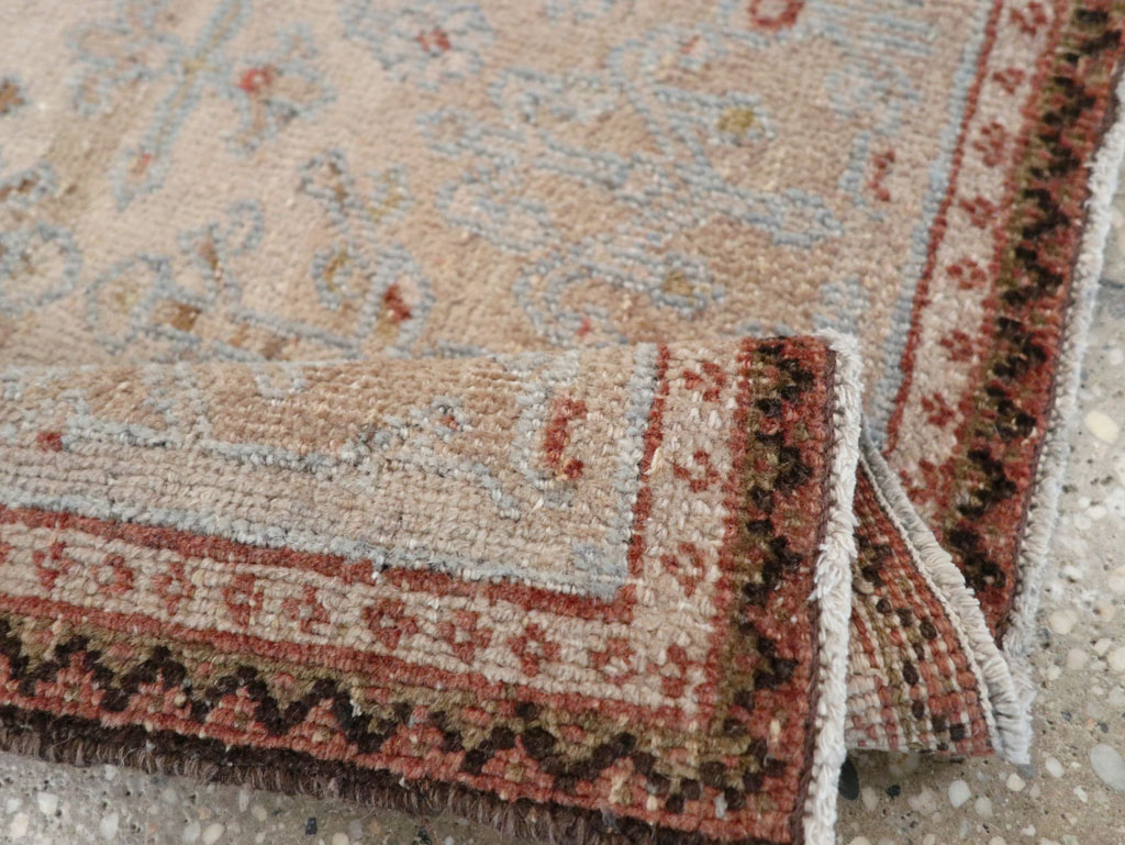 Vintage Persian Joshegan Square Throw Rug, No.21243 - Staging