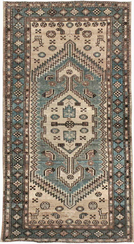 Vintage Persian Malayer Rug, No.21246 - Staging