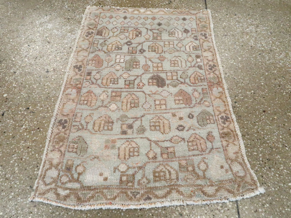 Vintage Persian Malayer Rug, No.21251 - Staging