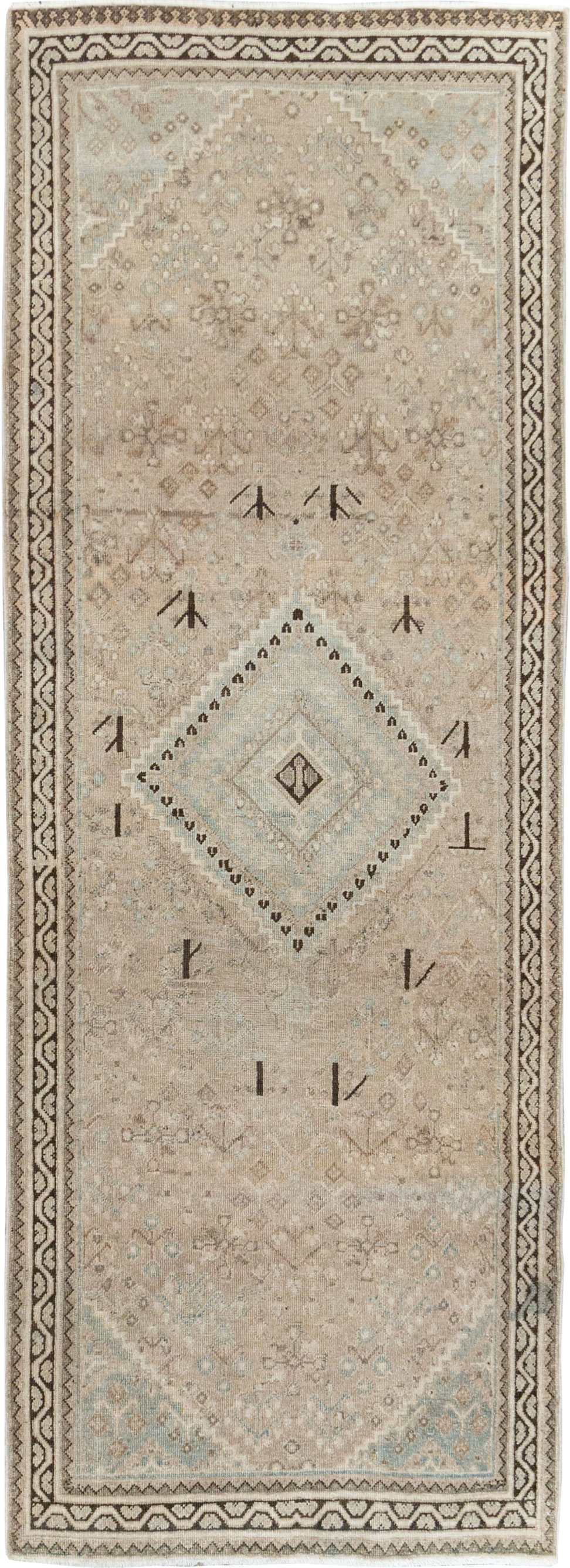 Vintage Persian Joshegan Runner, No.21258 - Staging