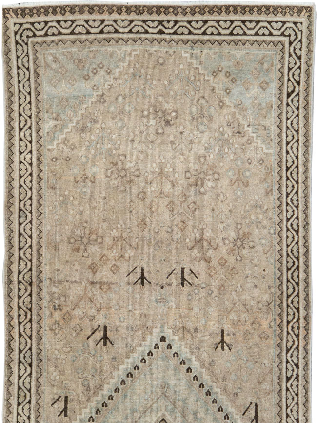 Vintage Persian Joshegan Runner, No.21258 - Staging