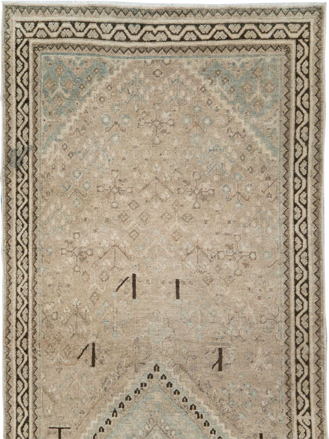 Vintage Persian Joshegan Runner, No.21258 - Staging