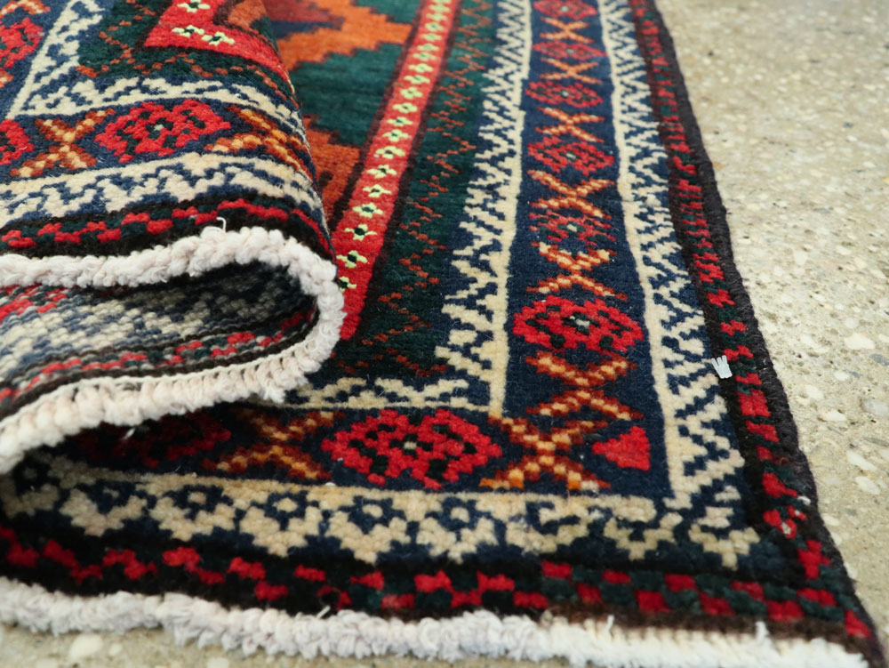 Vintage Persian Baluch Rug, No.21262 - Staging