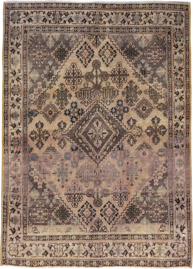 Vintage Persian Joshegan Rug, No.21264 - Staging