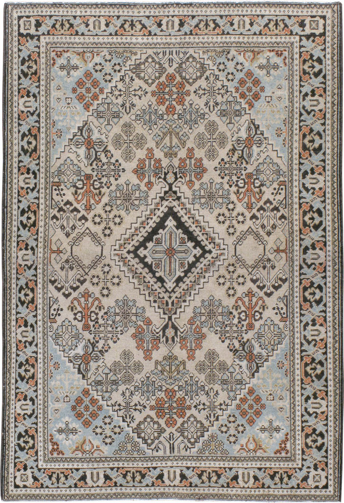 Vintage Persian Joshegan Rug (Pair: 2 of 2), No.21267 - Staging