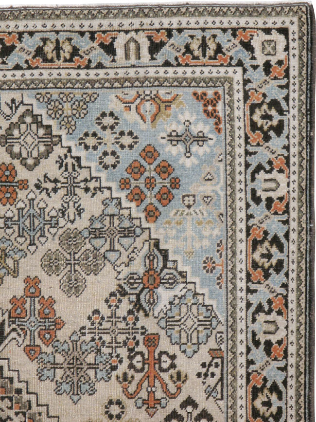 Vintage Persian Joshegan Rug (Pair: 2 of 2), No.21267 - Staging