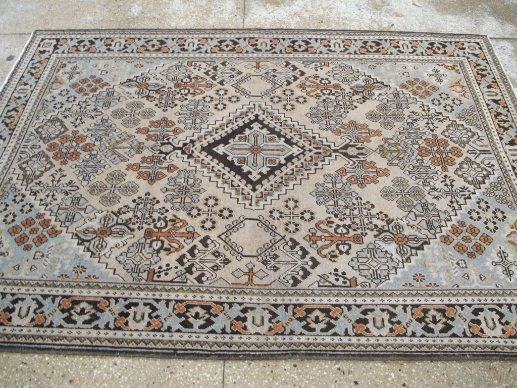 Vintage Persian Joshegan Rug (Pair: 2 of 2), No.21267 - Staging