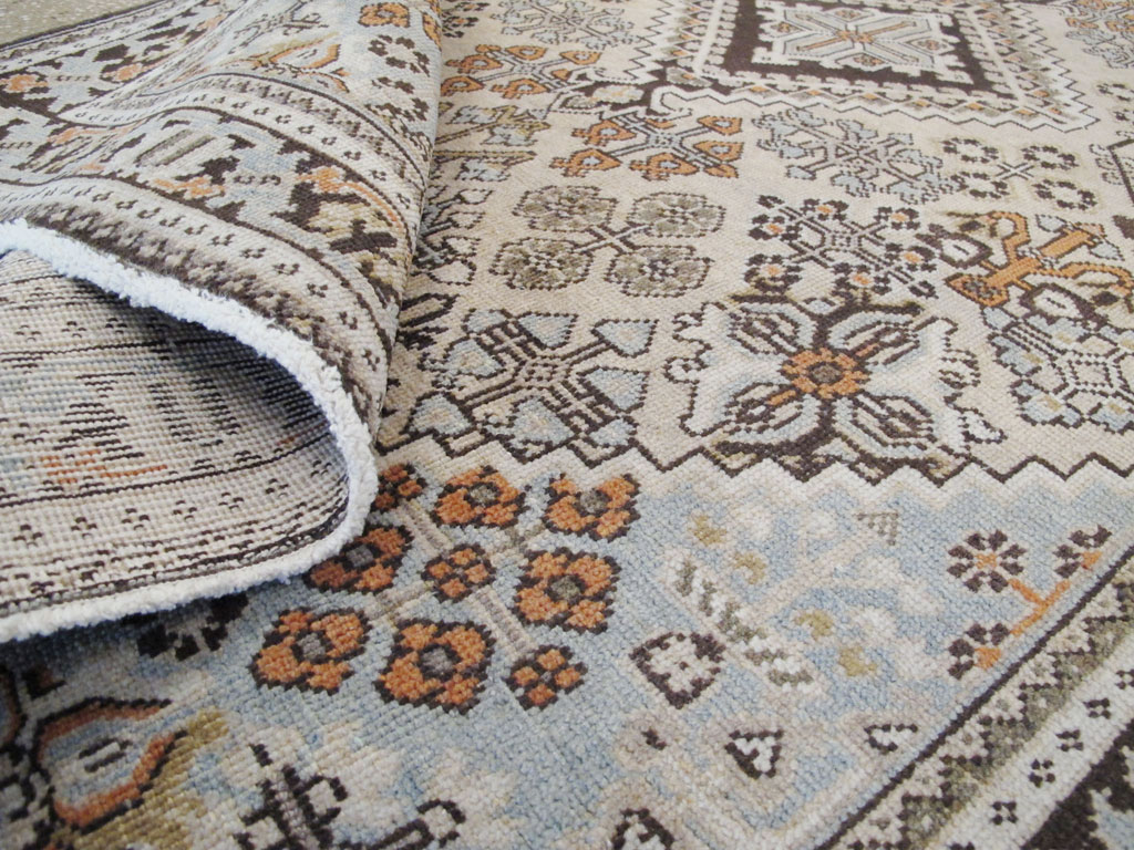 Vintage Persian Joshegan Rug (Pair: 2 of 2), No.21267 - Staging