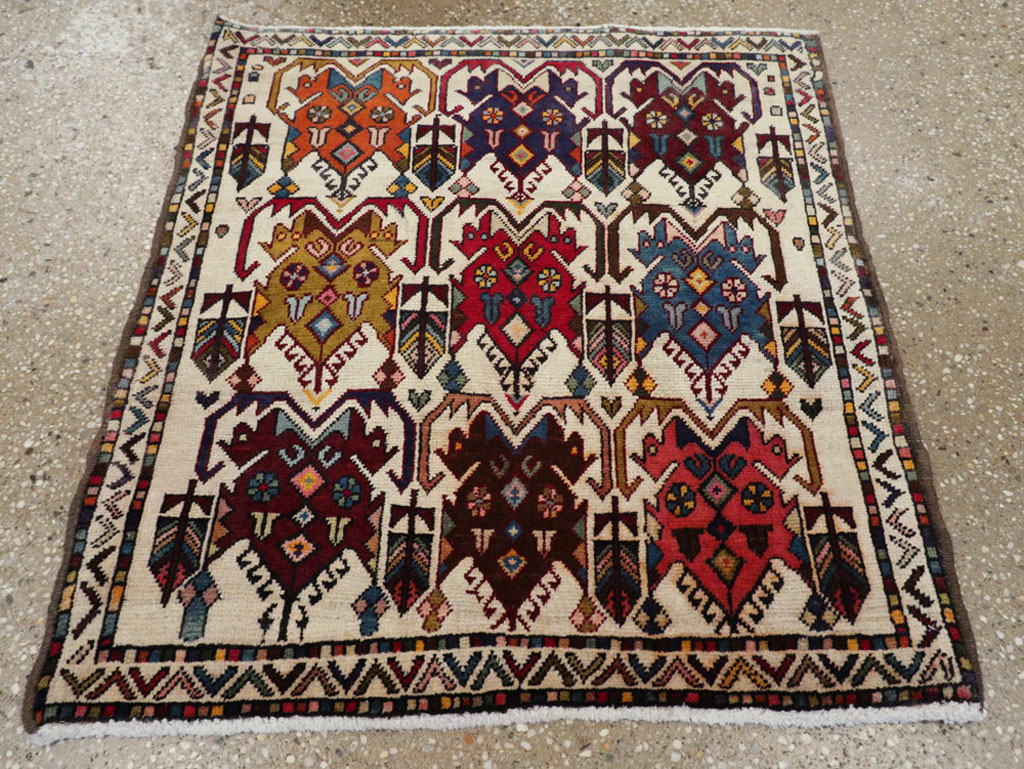 Antique Persian Afshar Rug, No.21274 - Staging