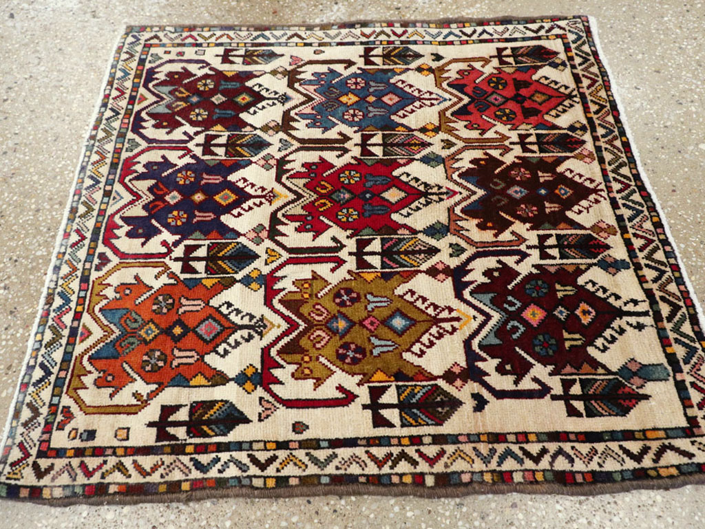 Antique Persian Afshar Rug, No.21274 - Staging