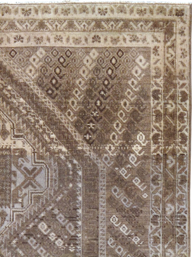 Antique Persian Afshar Rug, No.21276 - Staging