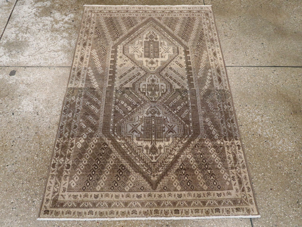 Antique Persian Afshar Rug, No.21276 - Staging