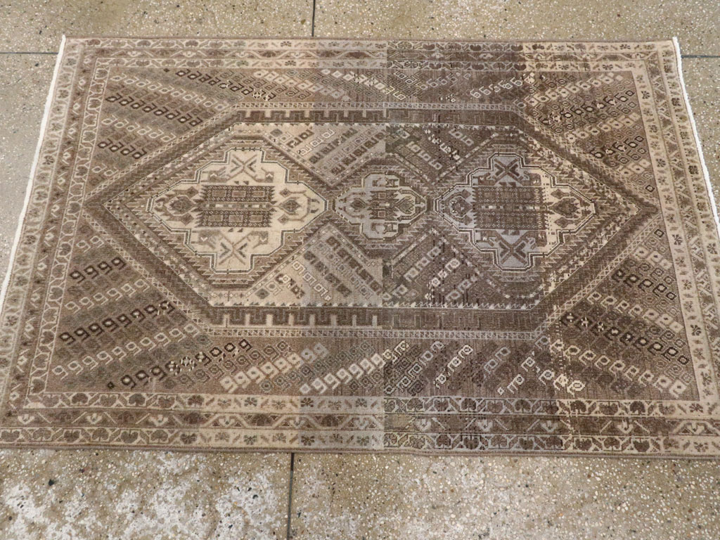 Antique Persian Afshar Rug, No.21276 - Staging