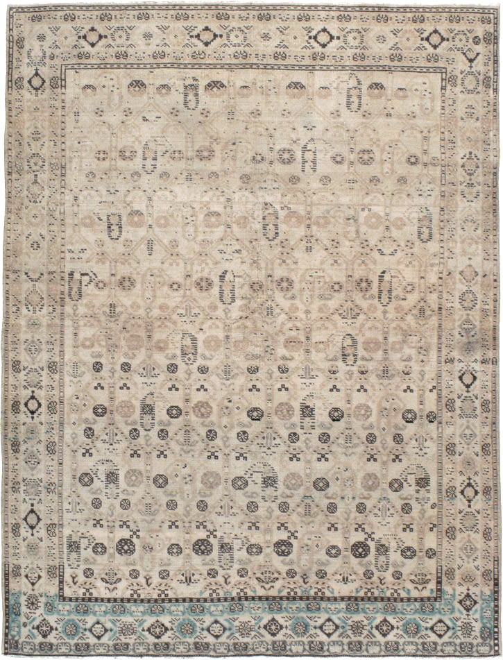 Vintage Persian Afshar Accent Rug, No.21280 - Staging