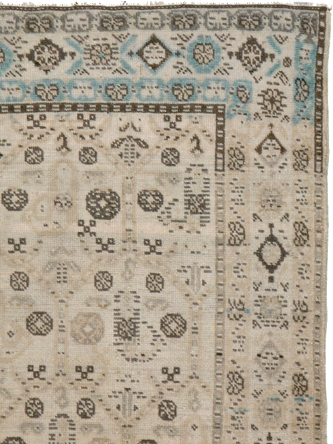 Vintage Persian Afshar Accent Rug, No.21280 - Staging