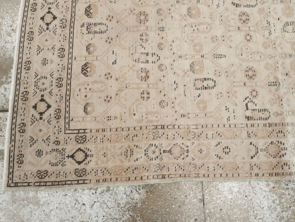 Vintage Persian Afshar Accent Rug, No.21280 - Staging
