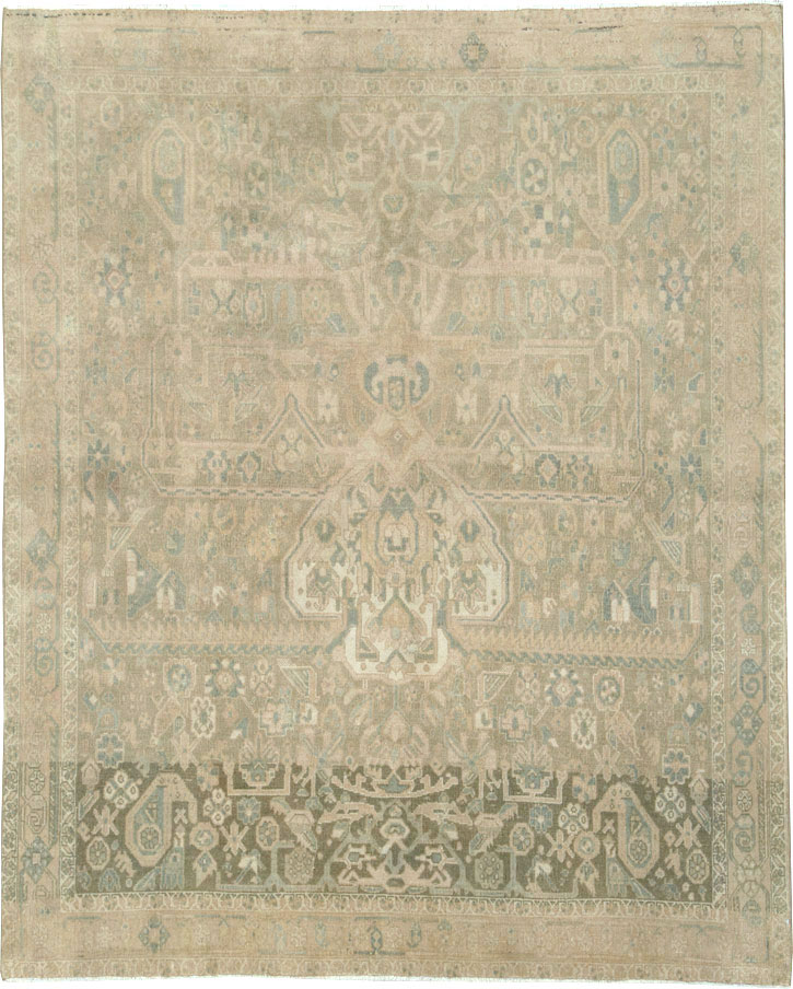 Vintage Persian Afshar Rug, No.21281 - Staging