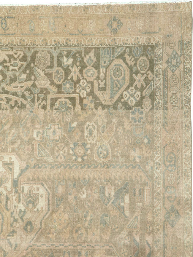 Vintage Persian Afshar Rug, No.21281 - Staging