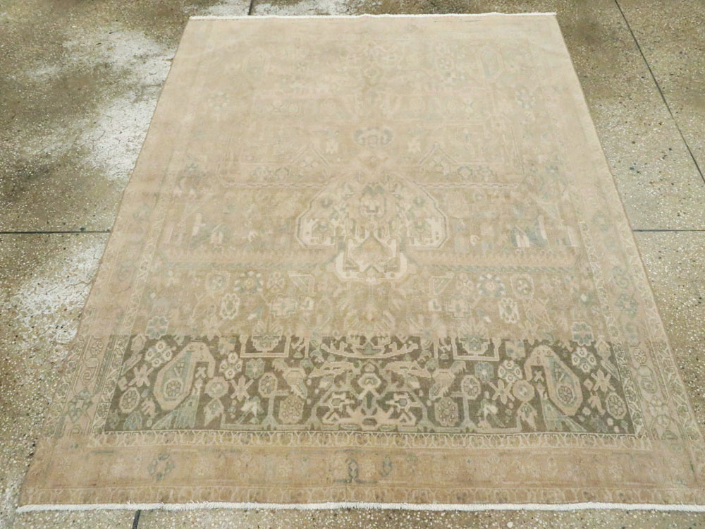 Vintage Persian Afshar Rug, No.21281 - Staging