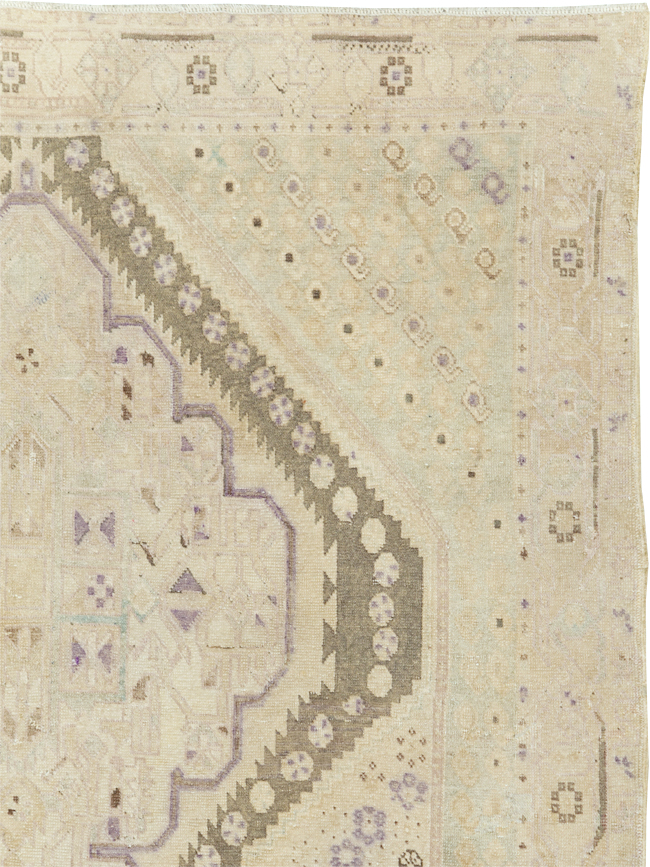Vintage Persian Afshar Rug, No.21282 - Staging