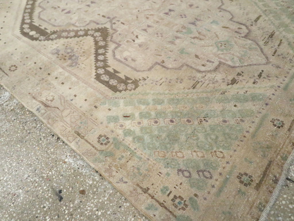 Vintage Persian Afshar Rug, No.21282 - Staging