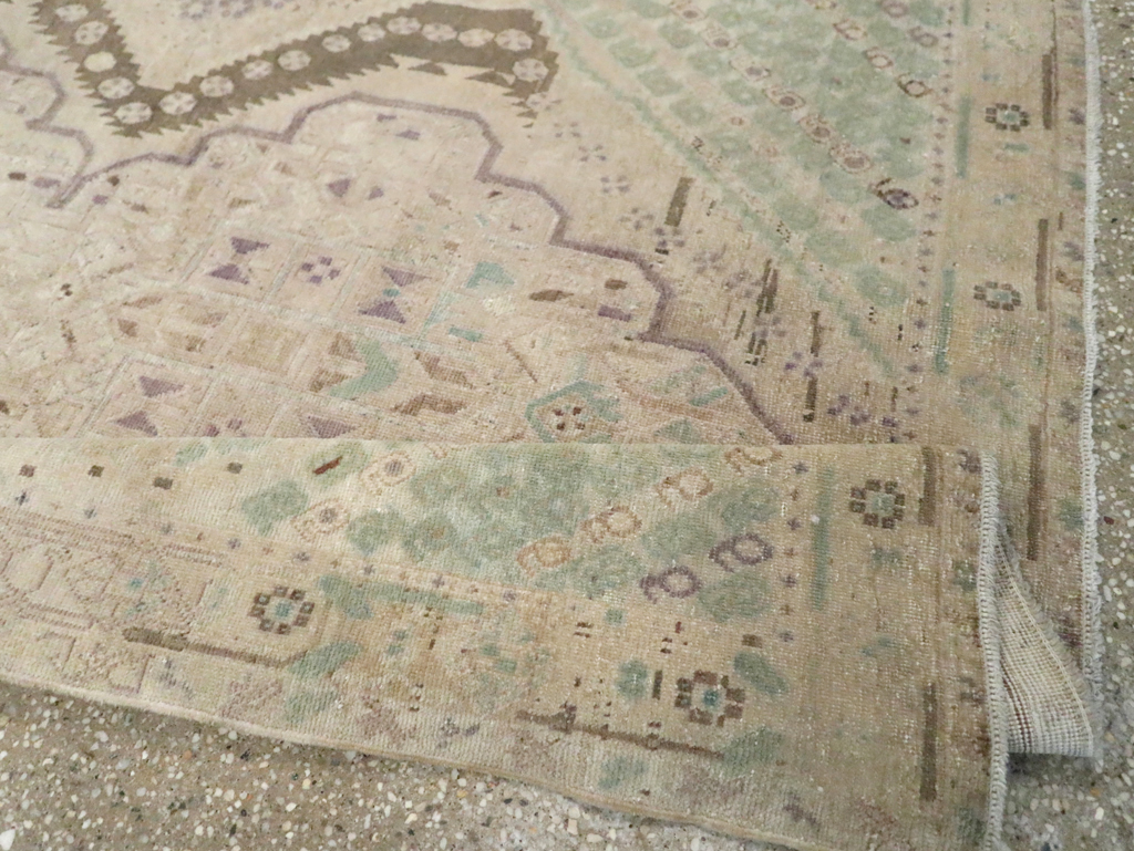 Vintage Persian Afshar Rug, No.21282 - Staging