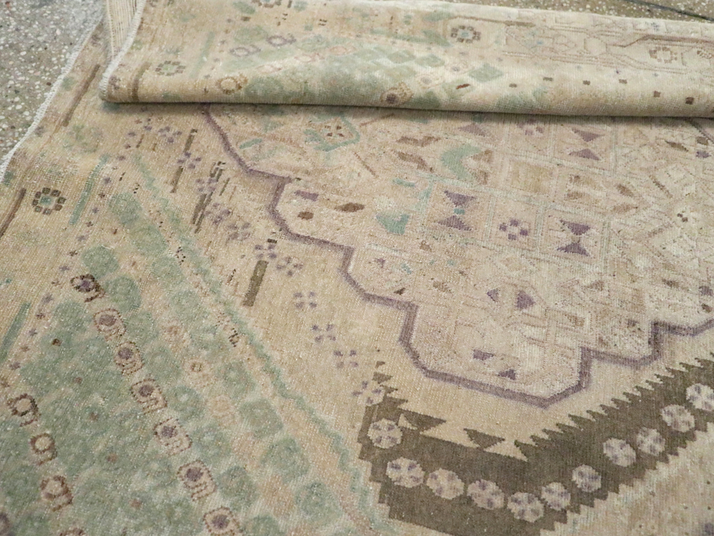 Vintage Persian Afshar Rug, No.21282 - Staging