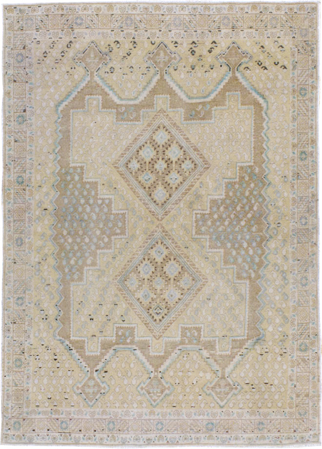 Vintage Persian Afshar Rug, No.21287 - Staging