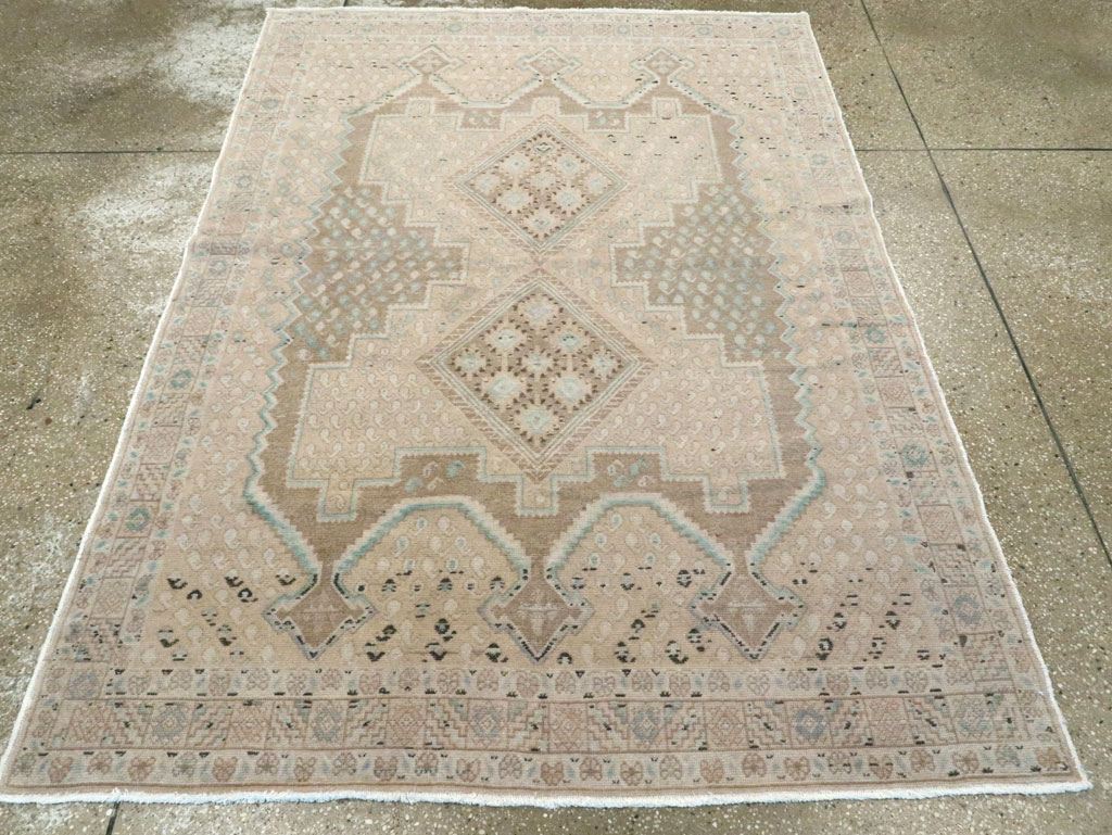 Vintage Persian Afshar Rug, No.21287 - Staging
