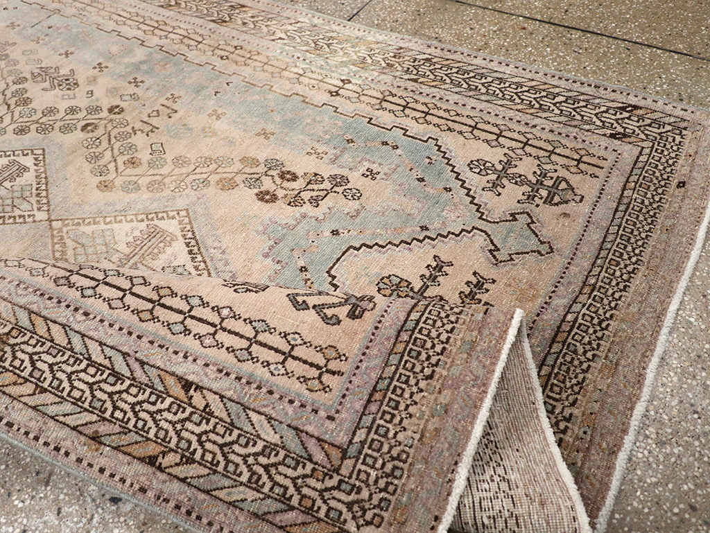 Vintage Persian Afshar Rug, No.21288 - Staging