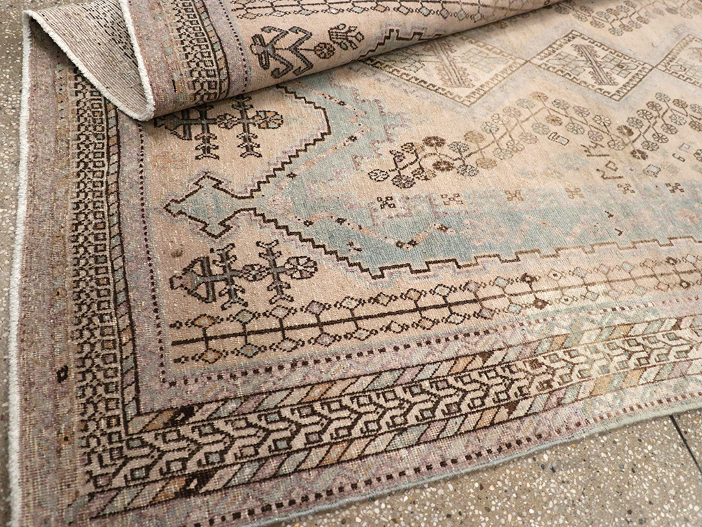 Vintage Persian Afshar Rug, No.21288 - Staging