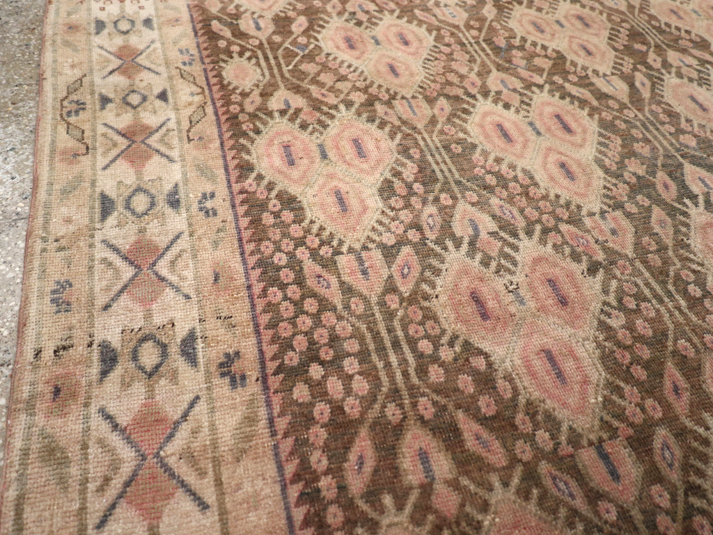 Vintage Persian Afshar Accent Rug, No.21291 - Staging