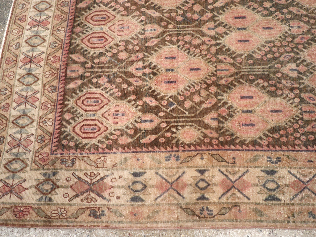Vintage Persian Afshar Accent Rug, No.21291 - Staging