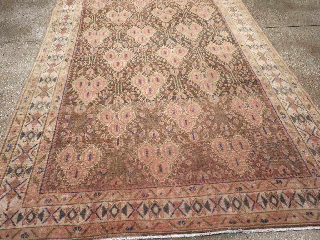 Vintage Persian Afshar Accent Rug, No.21291 - Staging